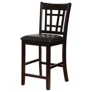 Lavon Wood Counter Height Dining Chair Black and Espresso (Set of 2) - detail 5