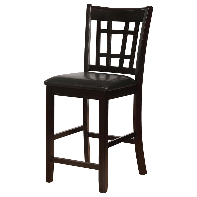 Lavon Wood Counter Height Dining Chair Black and Espresso (Set of 2) - detail 5