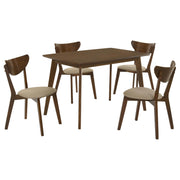 Kersey 5-piece Rectangular Dining Table Set Chestnut - alternate view