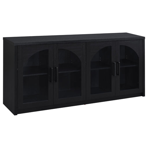 Riva 4-door Dining Sideboard Buffet Storage Credenza Black - alternate view
