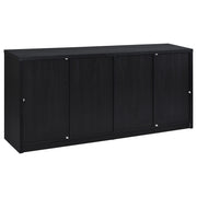 Riva 4-door Dining Sideboard Buffet Storage Credenza Black - detail 7