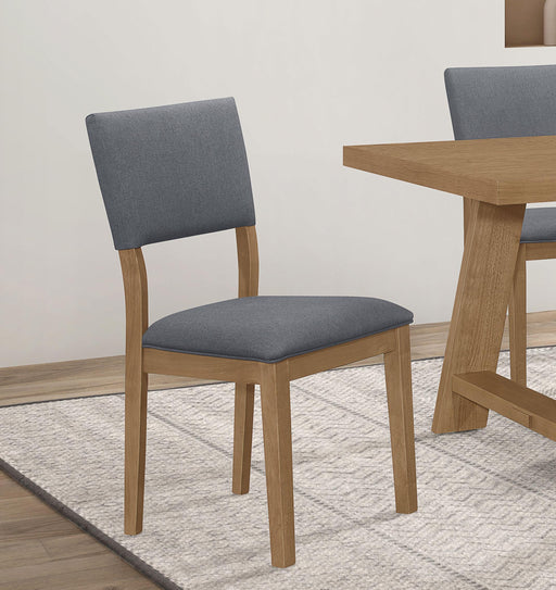 Sharon Fabric Upholstered Dining Side Chair Brown (Set of 2) - alternate view
