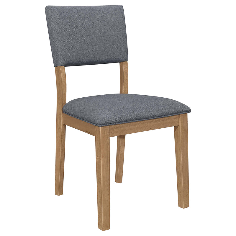 Sharon Fabric Upholstered Dining Side Chair Brown (Set of 2) - detail 3