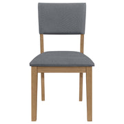 Sharon Fabric Upholstered Dining Side Chair Brown (Set of 2) - detail 4