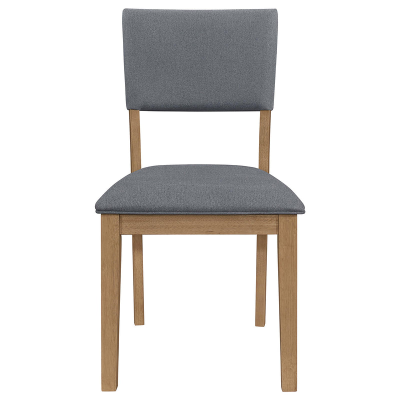 Sharon Fabric Upholstered Dining Side Chair Brown (Set of 2) - detail 4