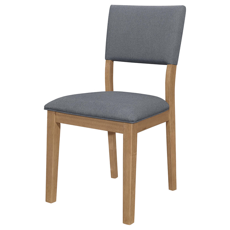 Sharon Fabric Upholstered Dining Side Chair Brown (Set of 2) - detail 5