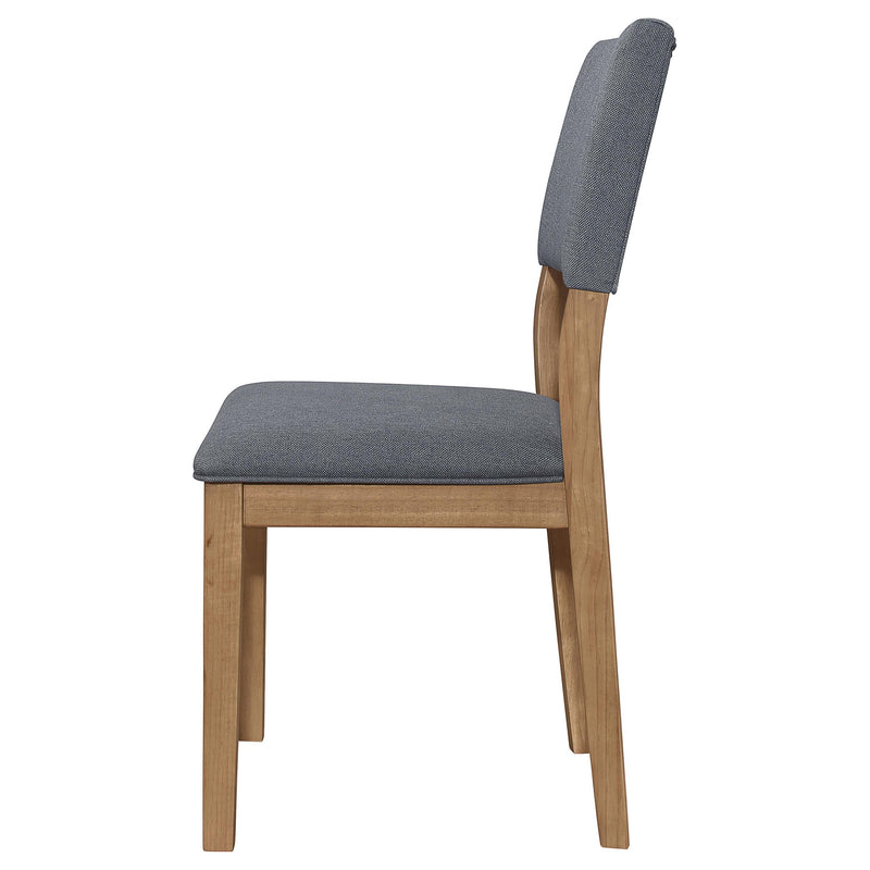Sharon Fabric Upholstered Dining Side Chair Brown (Set of 2) - detail 6