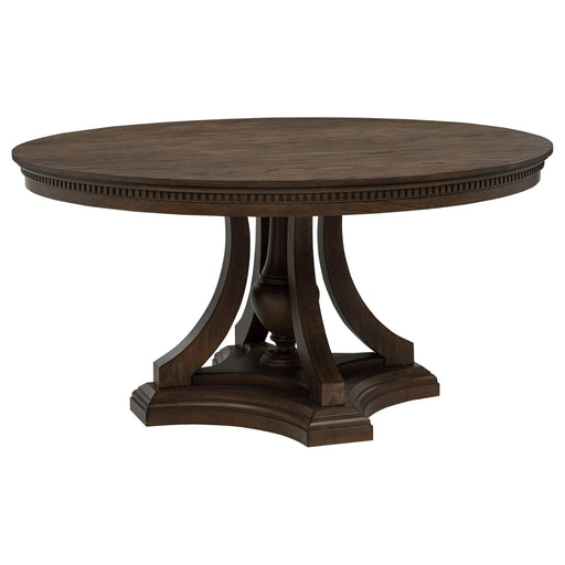 Ridgewell Round Pedestal Dining Table Dark Oak - alternate view