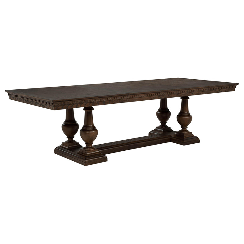 Ridgewell Rectangular Trestle Dining Table Dark Oak - alternate view