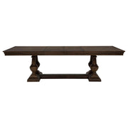 Ridgewell Rectangular Trestle Dining Table Dark Oak - detail 4