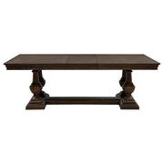 Ridgewell Rectangular Trestle Dining Table Dark Oak - detail 5