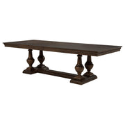 Ridgewell Rectangular Trestle Dining Table Dark Oak - detail 7
