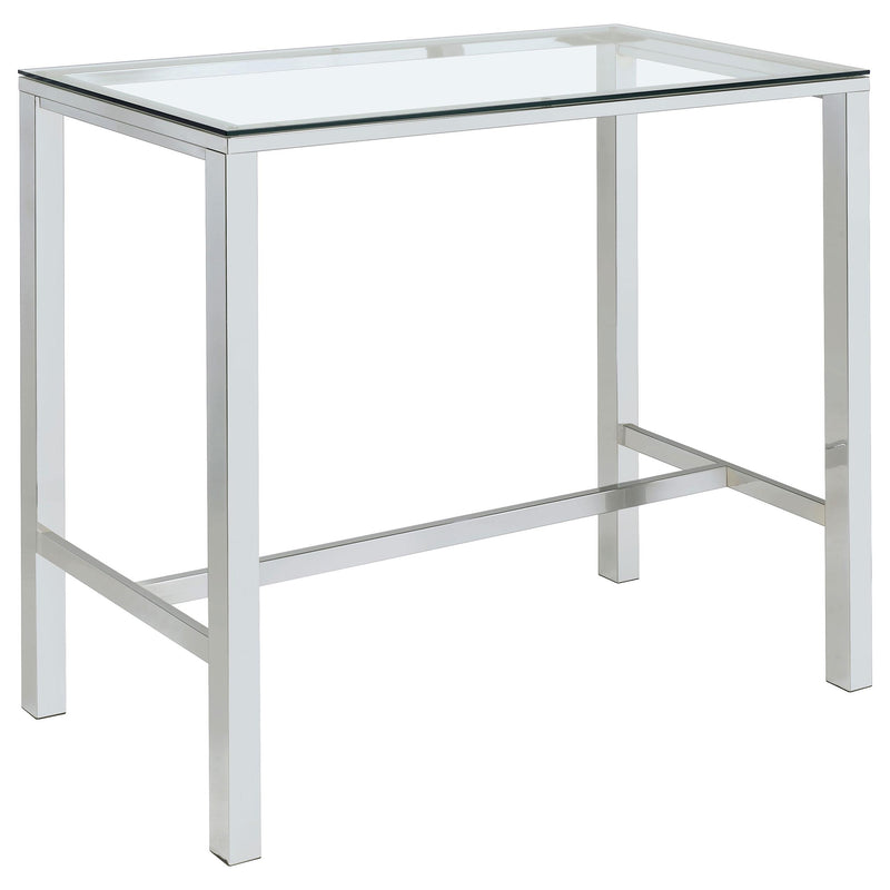 Tolbert 5-piece Bar Set with Acrylic Chairs Clear and Chrome - detail 3