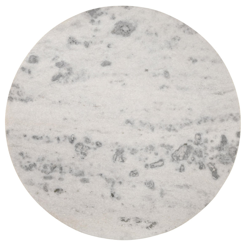 Ortega Round 46-inch Marble Top Wood Dining Table Natural - detail 3