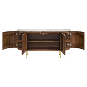 Ortega 4-door Marble Top Sideboard Buffet Cabinet Natural - detail 5