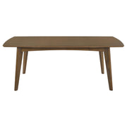 Malone Rectangular 78-inch Wood Dining Table Dark Walnut - detail 3