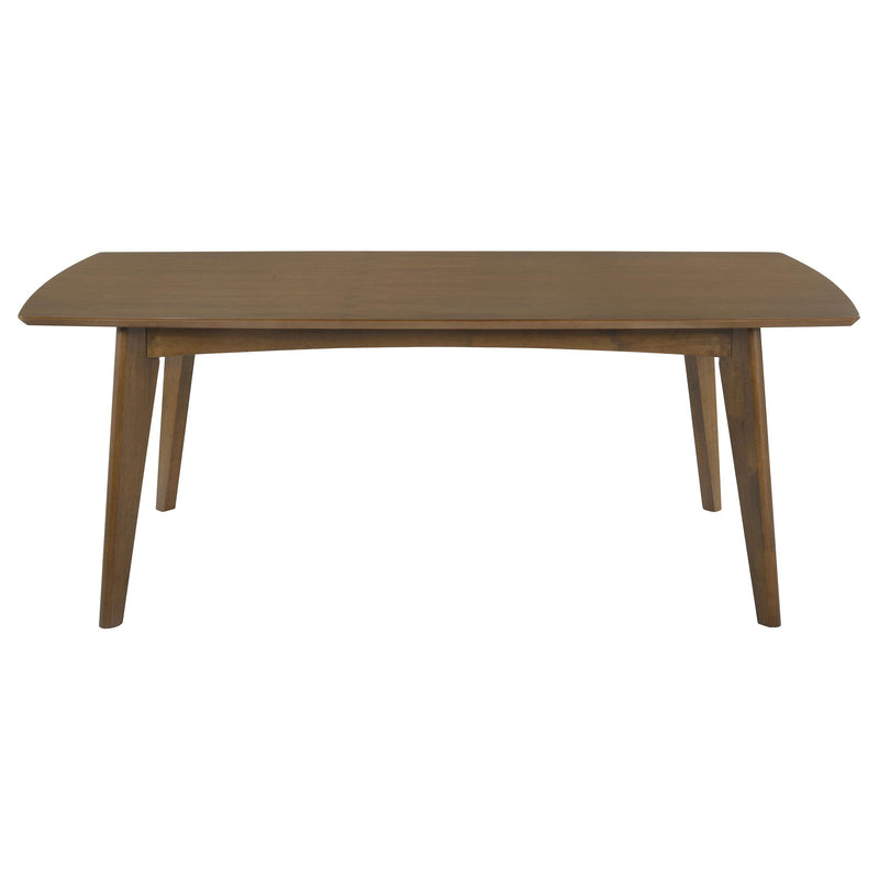 Malone Rectangular 78-inch Wood Dining Table Dark Walnut - detail 3