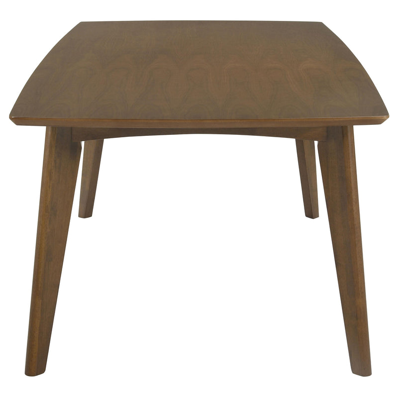 Malone Rectangular 78-inch Wood Dining Table Dark Walnut - detail 4