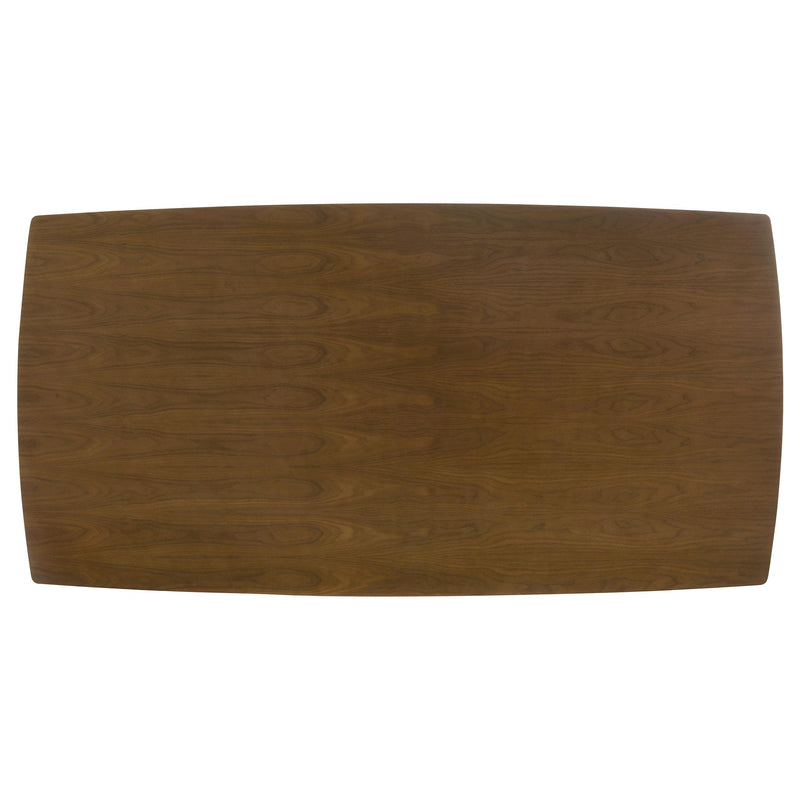 Malone Rectangular 78-inch Wood Dining Table Dark Walnut - detail 5