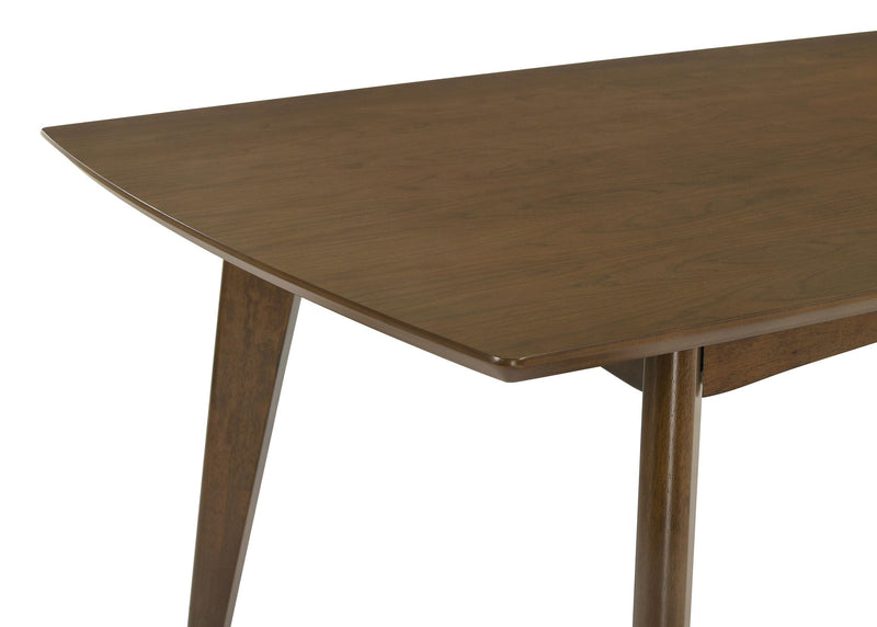 Malone Rectangular 78-inch Wood Dining Table Dark Walnut - detail 6