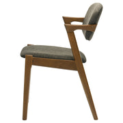 Malone Padded Wood Dining Arm Chair Dark Walnut (Set of 2) - detail 6