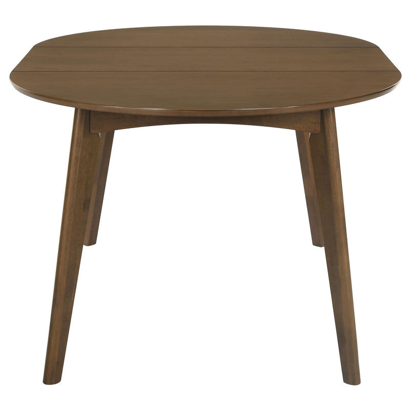 Jedda Oval 60-inch Extension Leaf Dining Table Dark Walnut - detail 4
