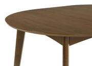 Jedda Oval 60-inch Extension Leaf Dining Table Dark Walnut - detail 5