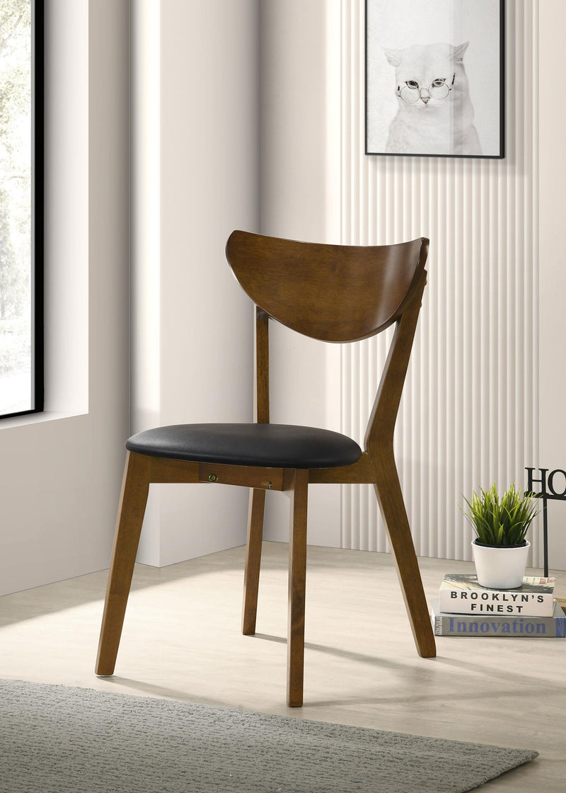 Jedda Wood Dining Side Chair Dark Walnut (Set of 2) - alternate view