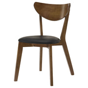 Jedda Wood Dining Side Chair Dark Walnut (Set of 2) - detail 5