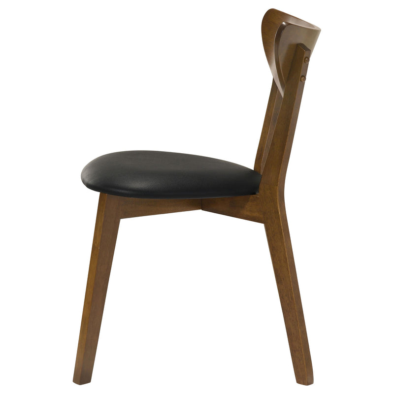 Jedda Wood Dining Side Chair Dark Walnut (Set of 2) - detail 6