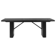 Catherine Rectangular 84-inch Wood Dining Table Black - detail 3