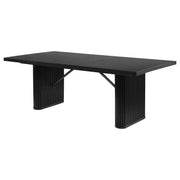 Catherine Rectangular 84-inch Wood Dining Table Black - detail 4