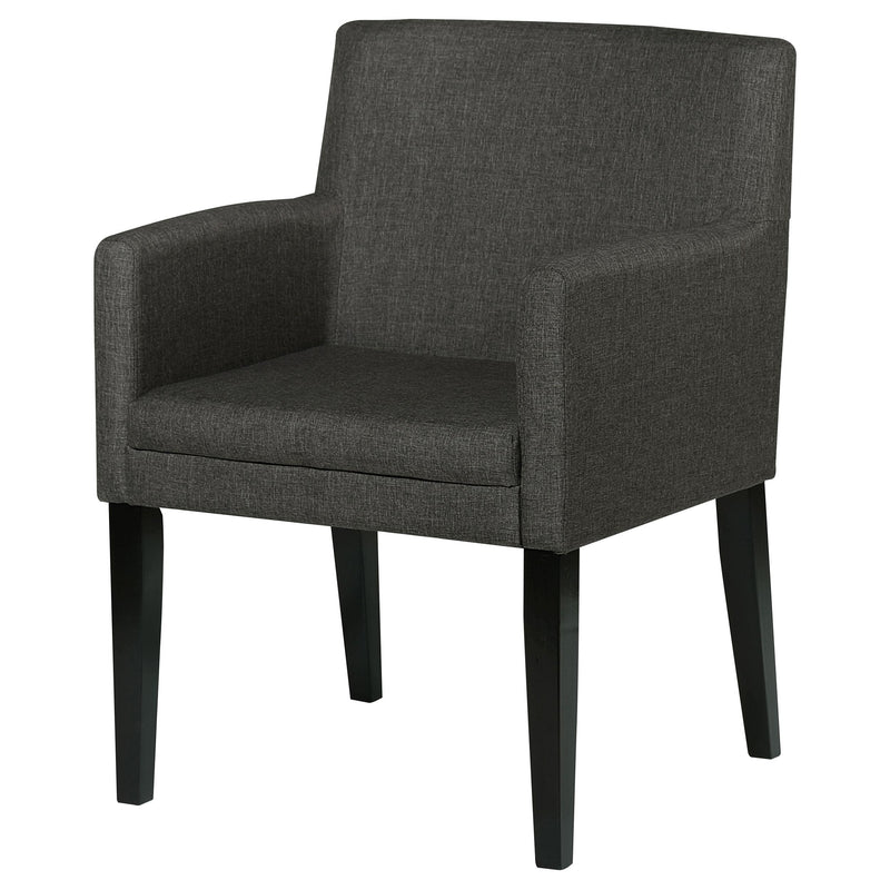Catherine Upholstered Dining Arm Chair Grey (Set of 2) - detail 5