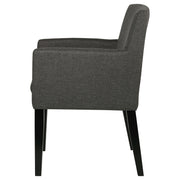 Catherine Upholstered Dining Arm Chair Grey (Set of 2) - detail 6