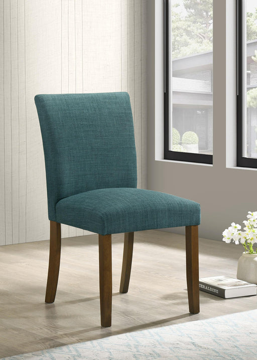 Paxton Upholstered Dining Side Chair Teal Blue (Set of 2) - alternate view