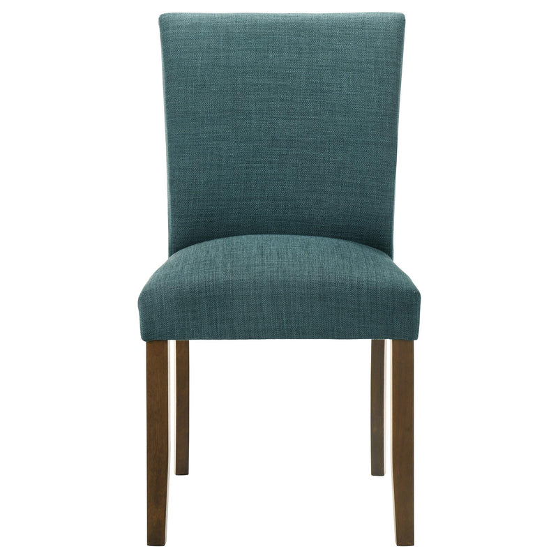Paxton Upholstered Dining Side Chair Teal Blue (Set of 2) - detail 4