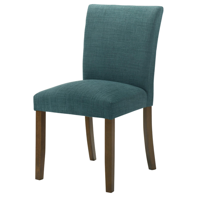 Paxton Upholstered Dining Side Chair Teal Blue (Set of 2) - detail 5
