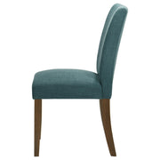 Paxton Upholstered Dining Side Chair Teal Blue (Set of 2) - detail 6