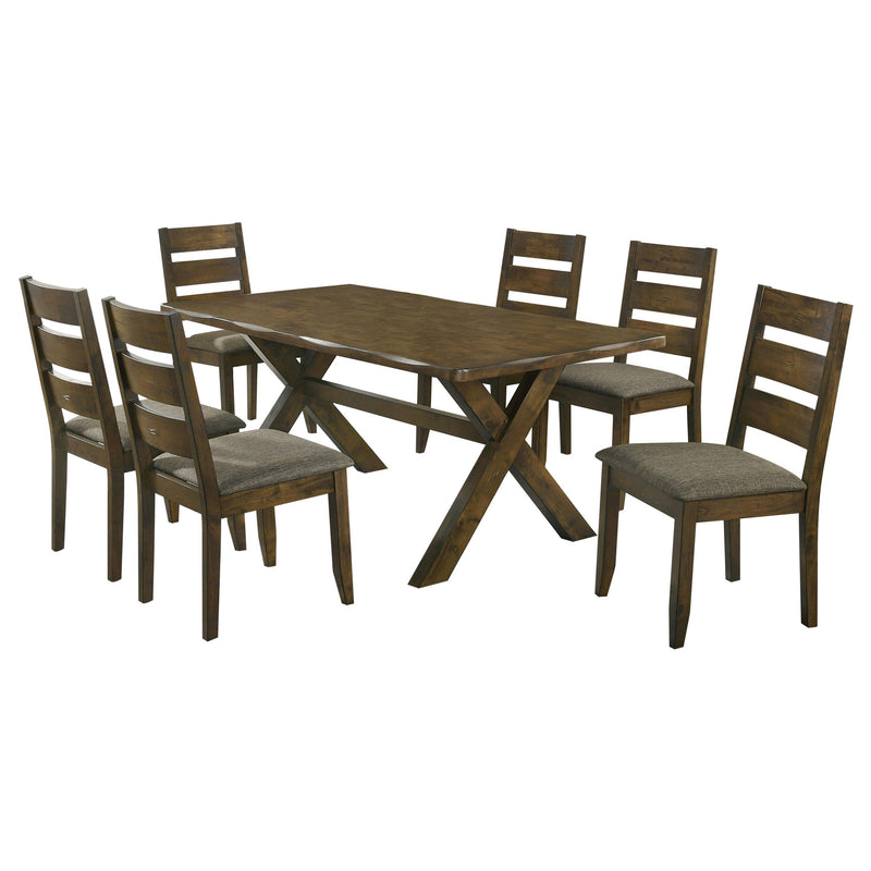 Alston 7-piece Rectangular Dining Table Set Knotty Nutmeg - alternate view