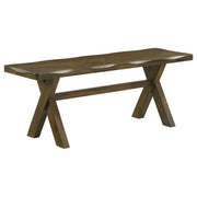 Alston 47-inch Solid Wood Dining Bench Knotty Nutmeg - alternate view