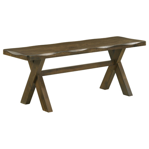Alston 47-inch Solid Wood Dining Bench Knotty Nutmeg - alternate view