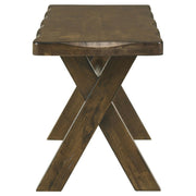 Alston 47-inch Solid Wood Dining Bench Knotty Nutmeg - detail 4