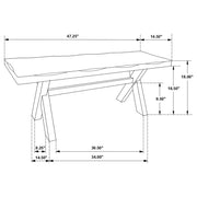 Alston 47-inch Solid Wood Dining Bench Knotty Nutmeg - detail 6
