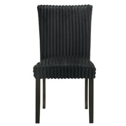 Dermott Upholstered Parson Dining Side Chair Black (Set of 2) - detail 4