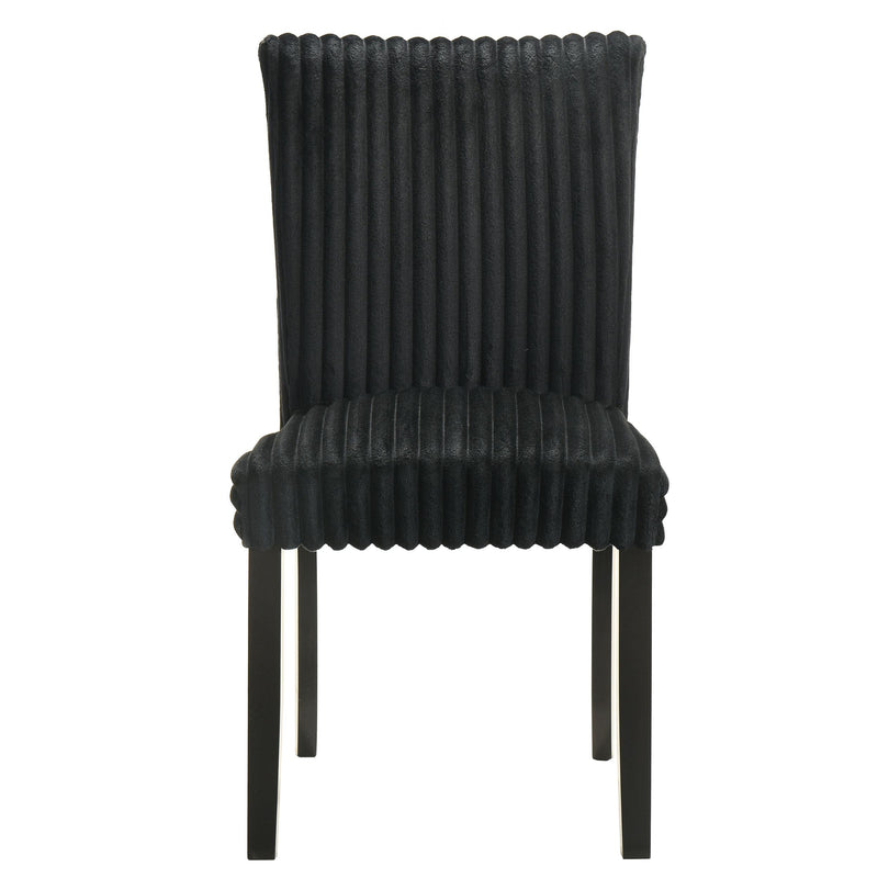 Dermott Upholstered Parson Dining Side Chair Black (Set of 2) - detail 4