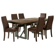 Spring Creek 7-piece Rectangular Dining Table Set Chocolate - alternate view