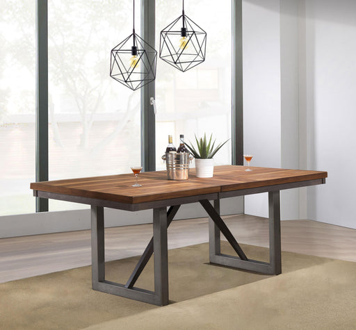Spring Creek 77-inch Extension Dining Table Natural Walnut