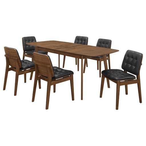 Redbridge Rectangular 7-piece Dining Set Natural Walnut - alternate view