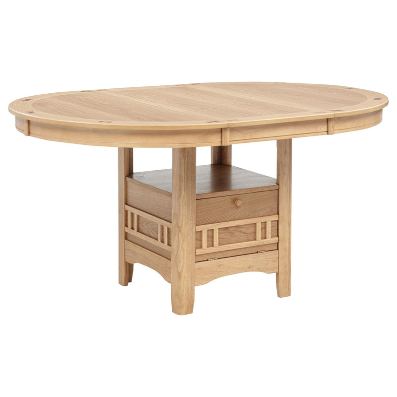 Lavon Oval 60-inch Wood Extension Leaf Dining Table Light Oak - alternate view