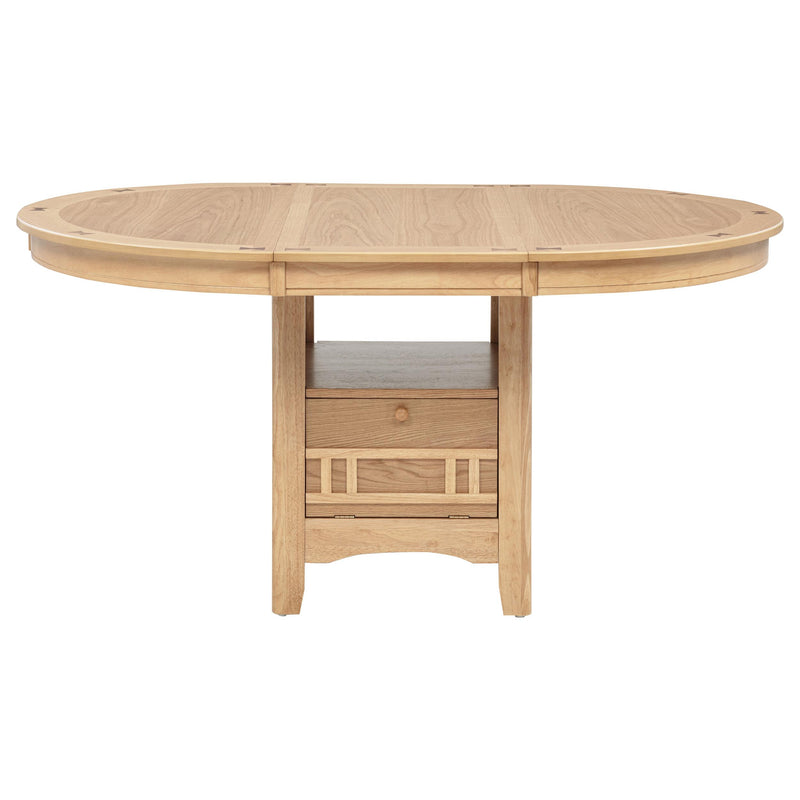 Lavon Oval 60-inch Wood Extension Leaf Dining Table Light Oak - detail 5
